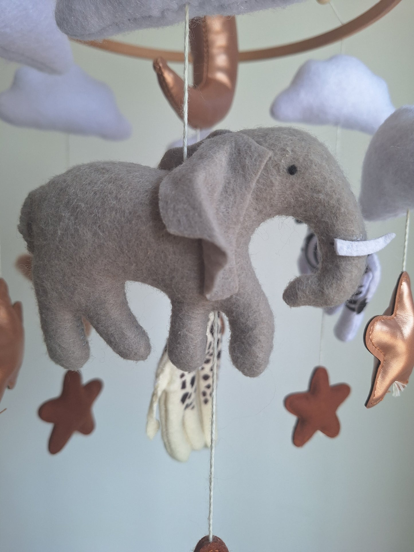 Safari Baby Mobiel | Leeuw, Giraf, Zebra & Olifant