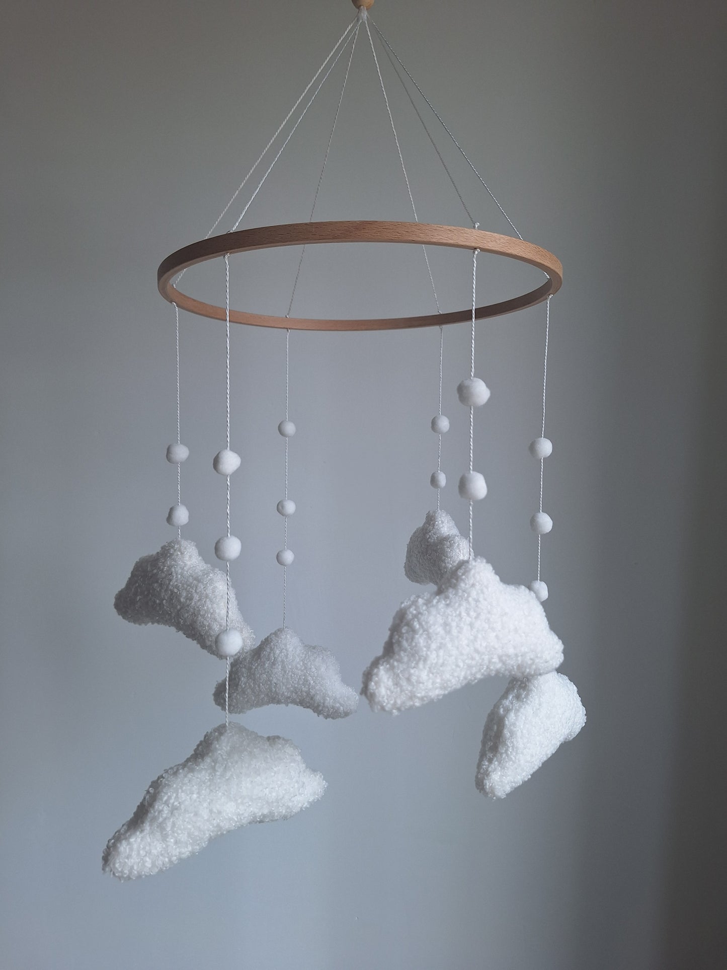 Teddy Wolken Baby Mobiel | Zachte Wolken
