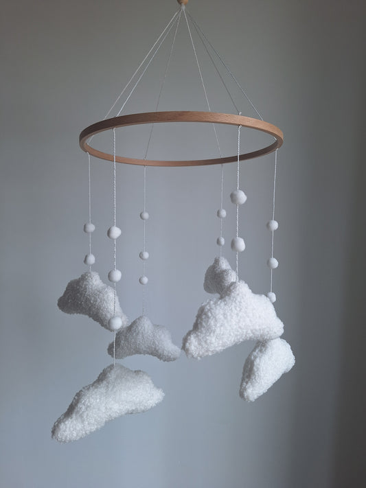 Teddy Wolken Baby Mobiel | Zachte Wolken