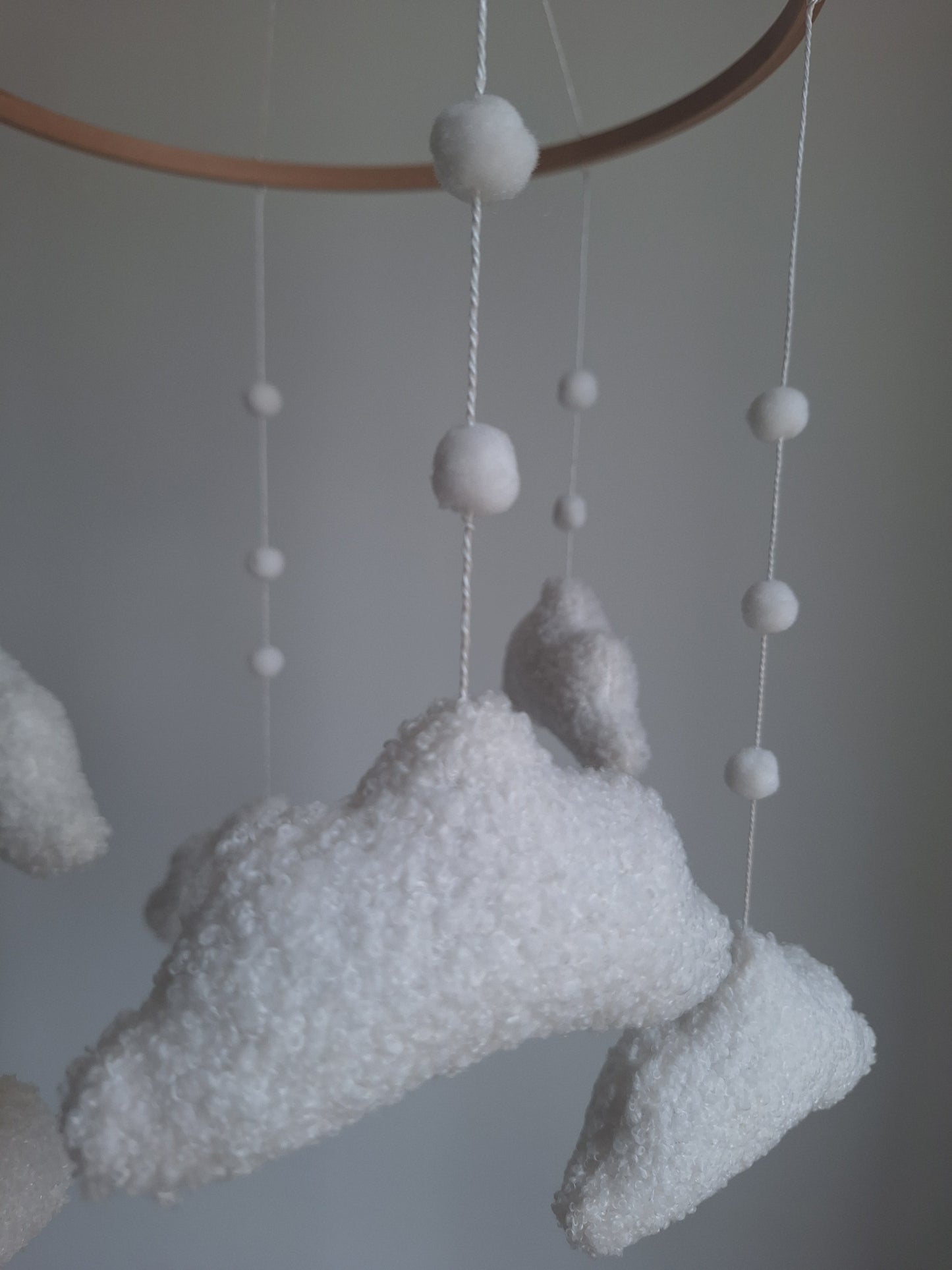 Teddy Wolken Baby Mobiel | Zachte Wolken