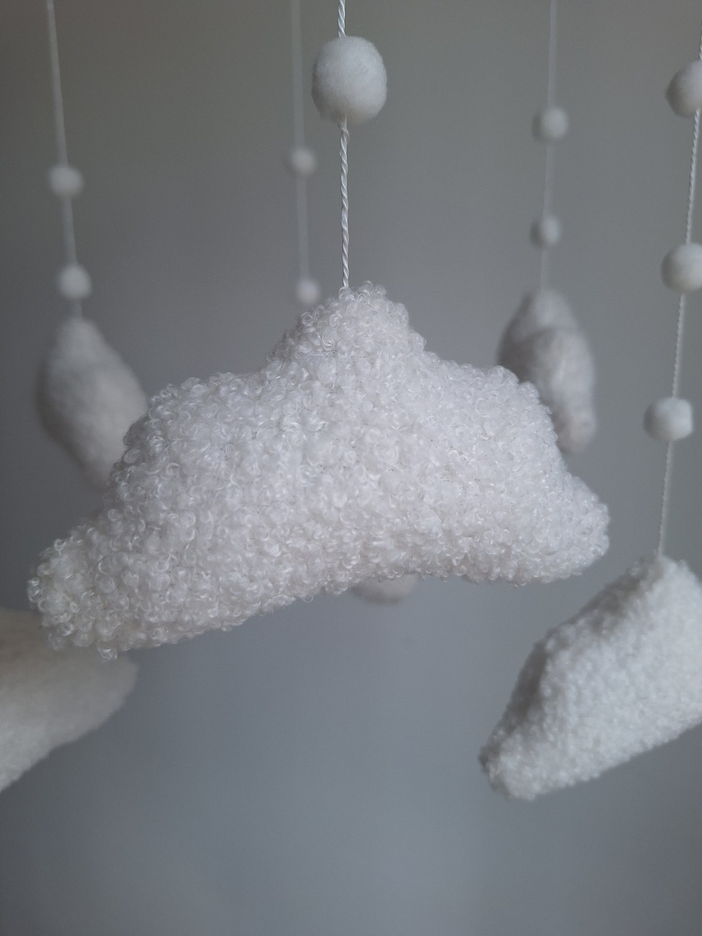 Teddy Wolken Baby Mobiel | Zachte Wolken