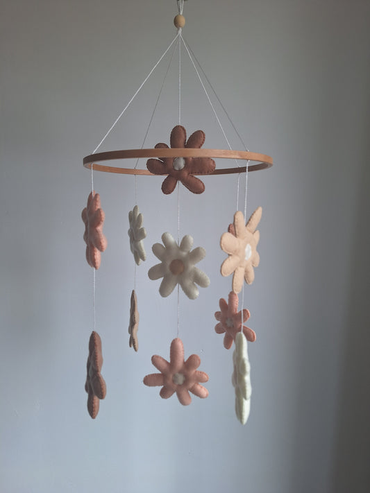 Bloemen Baby Mobiel | Zachte Bloemen