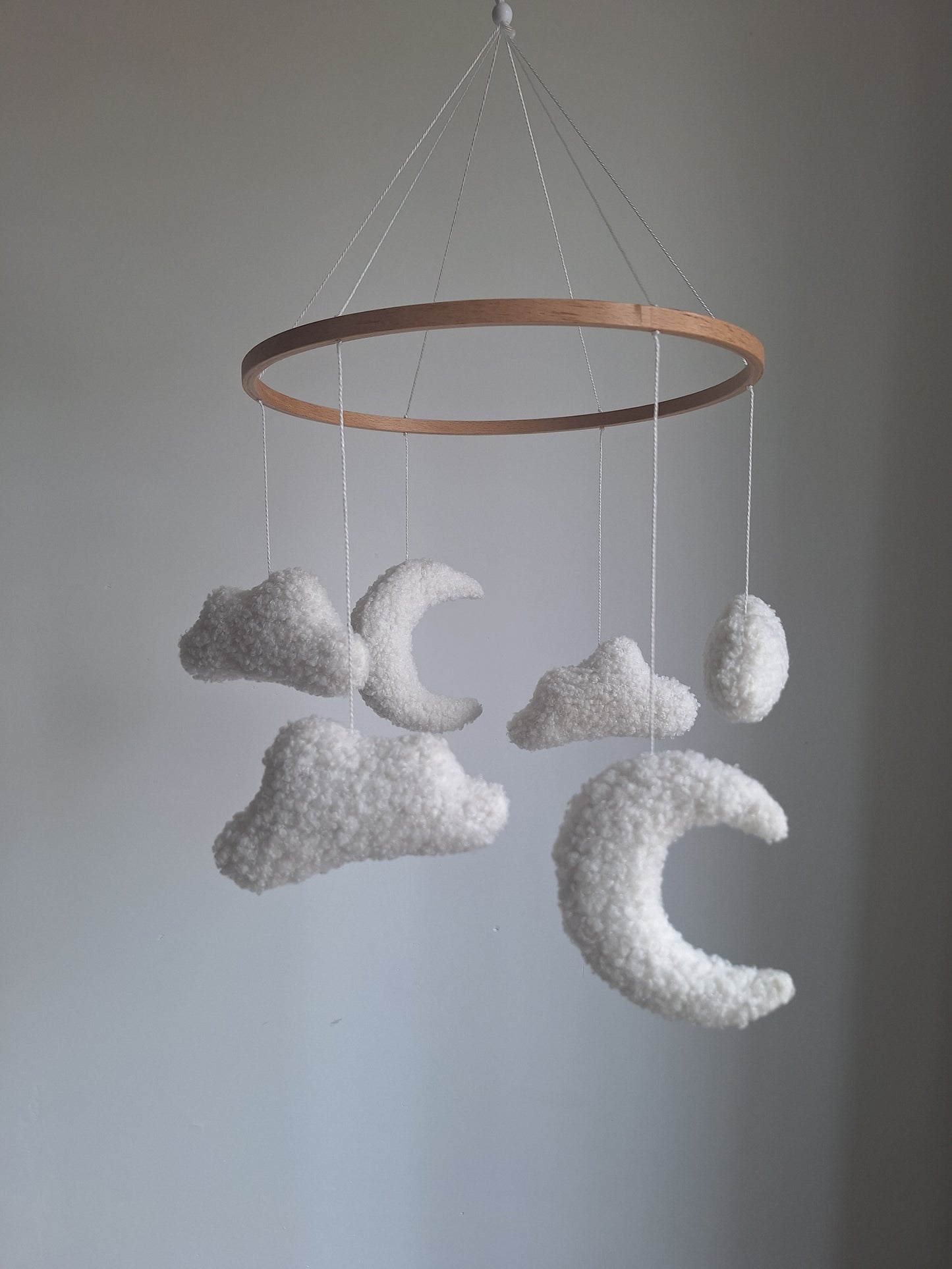 Teddy Maan & Wolken Baby Mobiel | Maan, Wolken